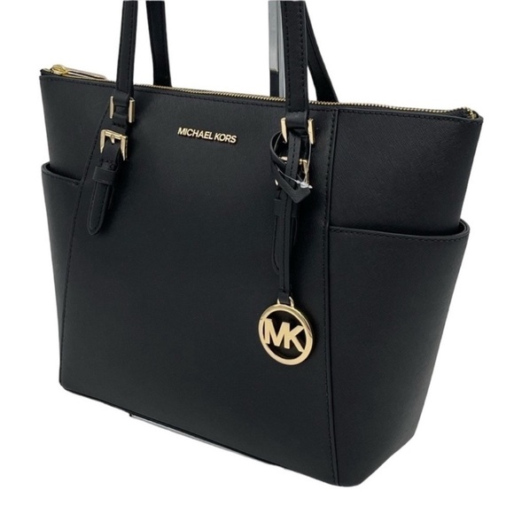 Michael Kors Charlotte Tote Bag Black - Picture 1 of 8